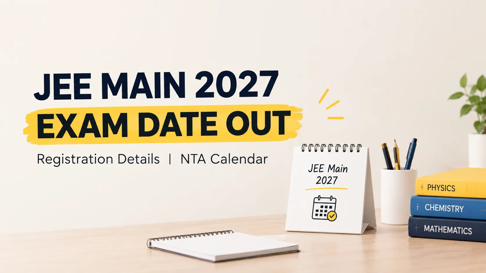 JEE Main 2027 Exam Date OUT: Registration & NTA Calendar Focus Keyword: | Aaopadhein